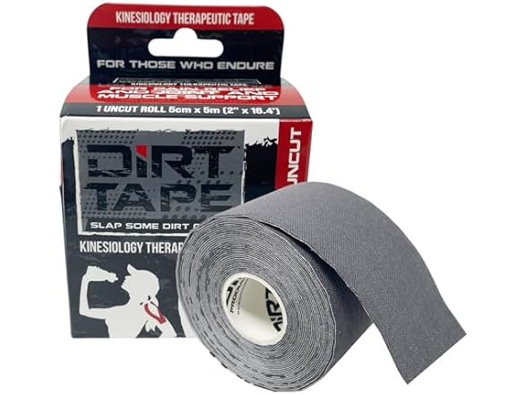DIRT Tape - Athletic Kinesiology Tape - Grey