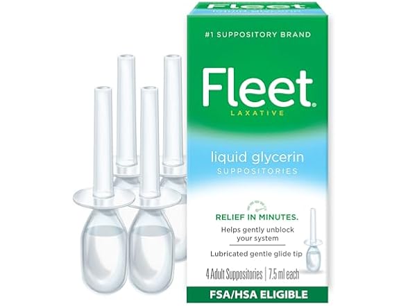 Fleet Liquid Glycerin Suppositories 4pk 7.5oz