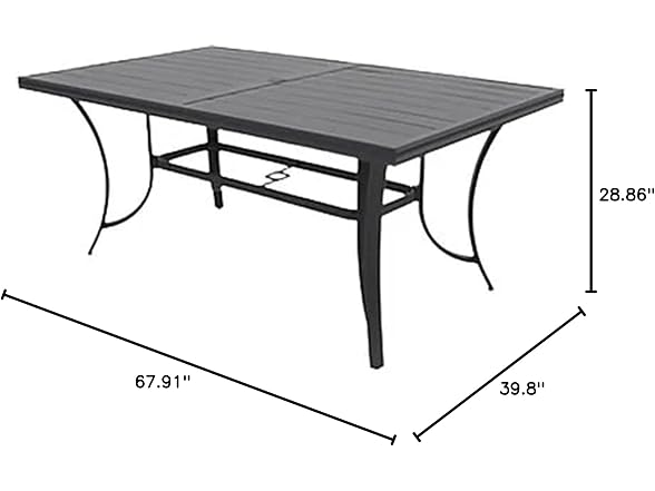 Four Seasons Courtyard Palermo Slat Top Table
