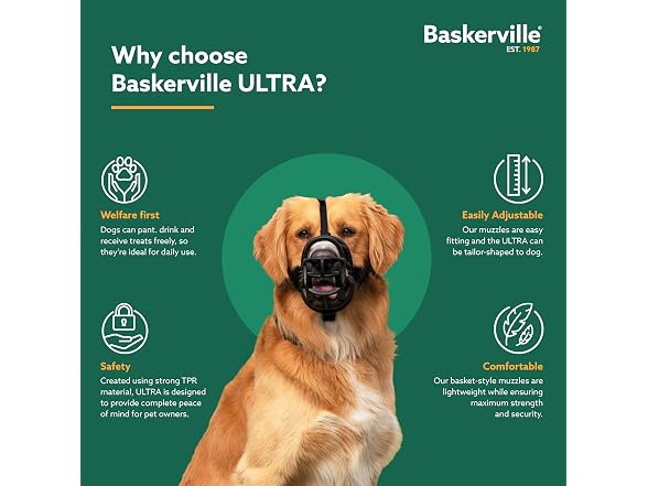Baskerville ULTRA Dog Muzzle | Size 5
