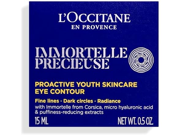 L'Occitane Immortelle Precious Eye Balm, 0.5 oz