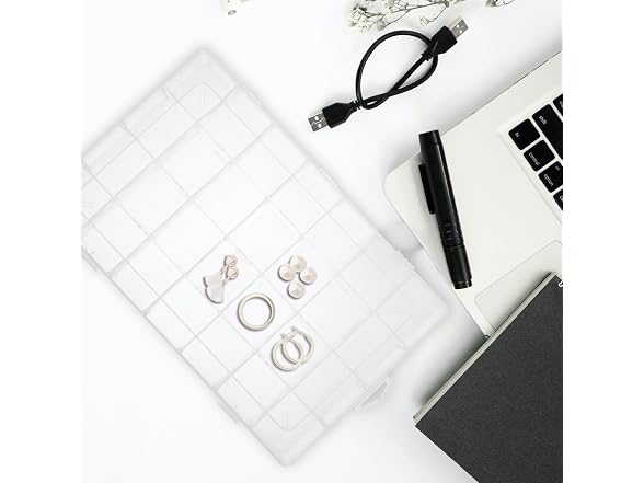 FENICAL Clearn Plastic Jewelry Organizer