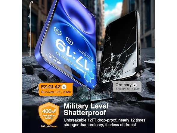 EZ-GLAZ iPhone 16 Plus Screen Protector 4+2 Pack