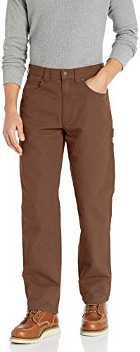 Amazon Essentials Men's Relaxed-Fit Carpenter Utility Pant with Tool Pockets, Brown, 29W x 34L