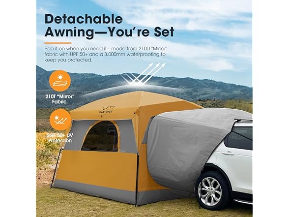 SanHima SUV Tent for Camping with Rainfly