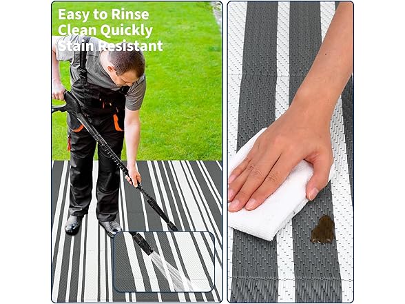 GarveeHome Outdoor Rug Mat for Patio, 8'x10'