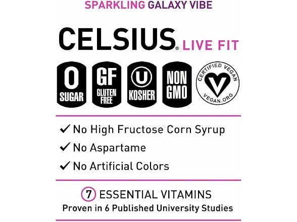 Celsius Galaxy Vibe 12oz