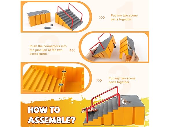 RNGODO Finger Skateboard Park Kit