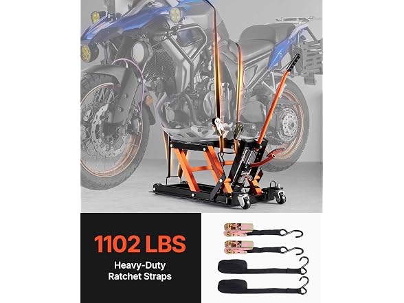 Steel Hydraulic Motorcycle Jack Stand, 1500 LBS