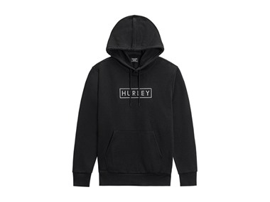 $17.99, Was $55, 67% Off! Hurley Box Logo Fleece Pullover Hoodie dealfomo