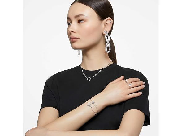 Swarovski Stilla Cocktail Ring, Round (Size 50)
