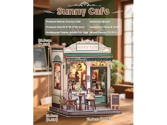Sunny Cafe Book nook kit