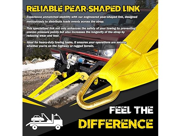 V-Bridle Tow Strap 2" x 6'