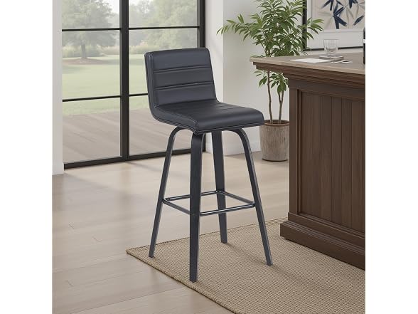 Vienna Bar Stool Black/Black Set of 3 - Gallery 2