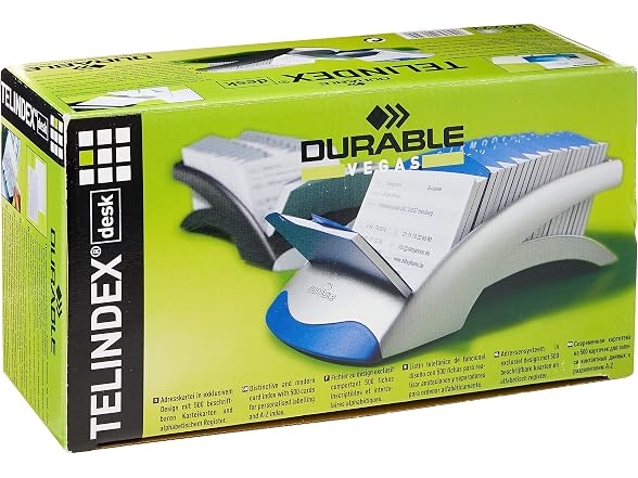  Durable Telindex Desk Address Card File