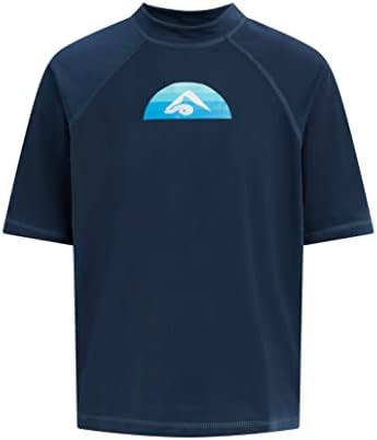 Kanu Surf Boys' Haywire UPF 50+ Sun Protective Rashguard Swim Shirt, Bermuda Navy, 4T