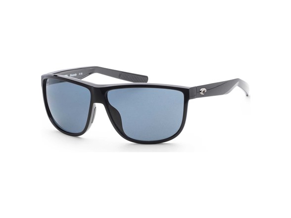 CDM Mens 61mm Black Polarized Sunglasses