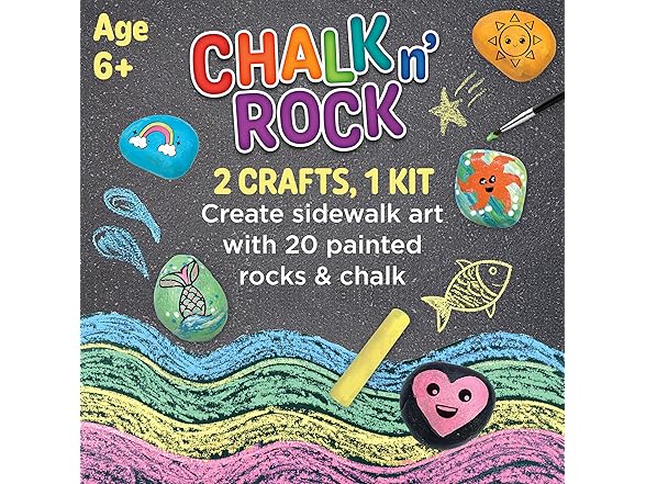 Creativity for Kids Chalk n' Rock Bucket Kit