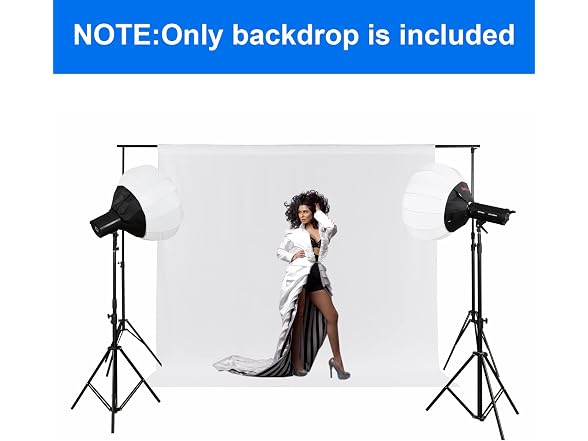 Joccun 5X7FT White Backdrop Background