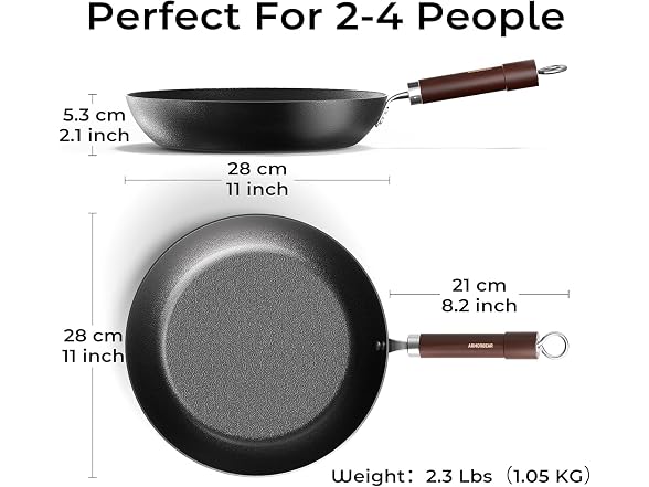 Armorbear 11" Carbon Steel Frying Pan