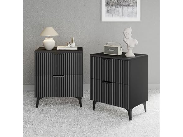 2 Drawers+set 2+black