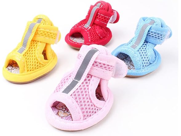 Summer Sandals for Dogs, Breathable Mesh Dog