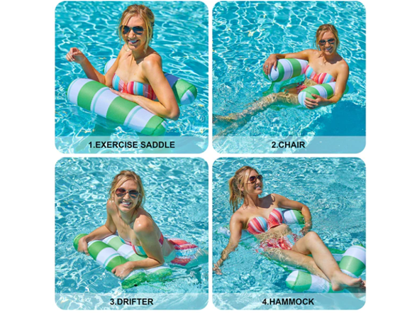 SLOOSH - Inflatable Hammock Pool Lounger (Green)