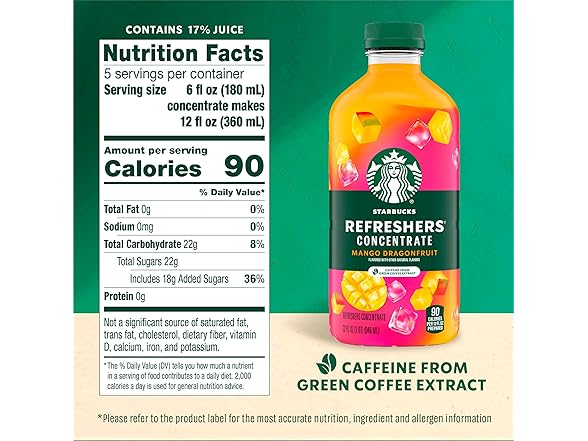 Starbucks Refreshers Concentrate Mango Dragonfruit