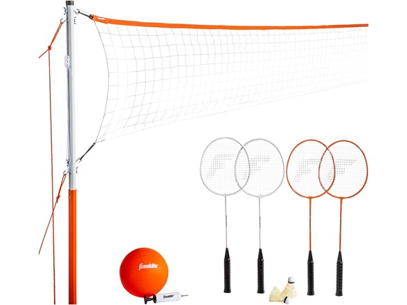 Franklin Sports Volleyball + Badminton Combo Set (Starter)