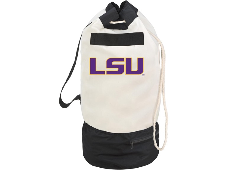 Smart Design Collegiate Heavy Duty Duffel Bag with Two Compartments 15 x 30 inch Canvas Officially Licensed Logo