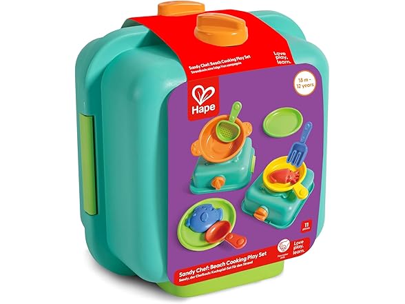 Hape Sandy Beach Cooking Play Set Toy