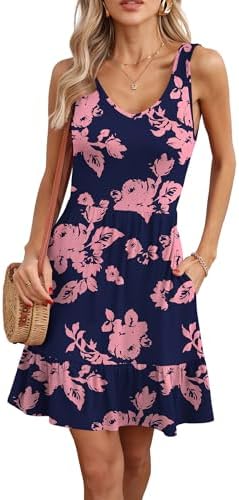 Women's Sleeveless Casual Sundress    