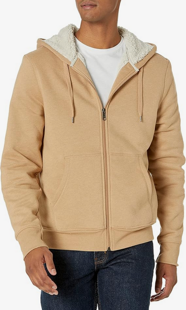 Amazon Essentials Men Sherpa-Lined Full-Zip Hoodie - Gallery 7