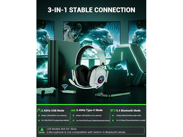 Krysenix Wireless Gaming Headset