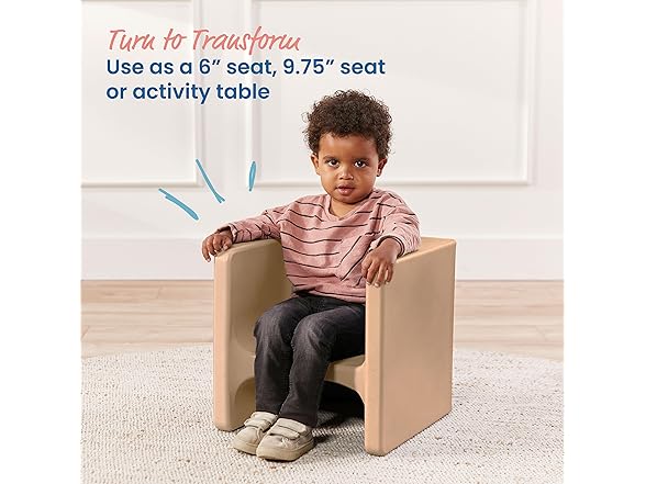 ECR4Kids Tri-Me 3-In-1 Cube Chair