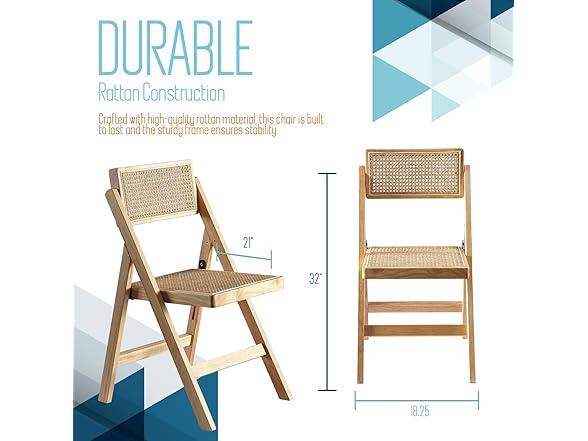 Ibiza Rattan Folding Chair (2Pk)