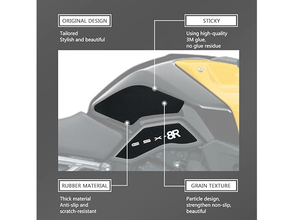 KATIE DEVI Motorcycle Side Fuel Tank pad