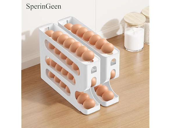 Automatic Rolling Down Egg Holder