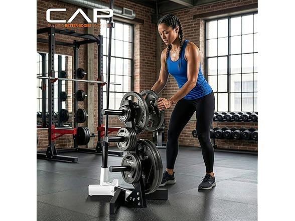 CAP Barbell Olympic Plate Tree Storage Rack
