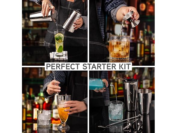 COOK WITH COLOR 14 PC Bartender Kit