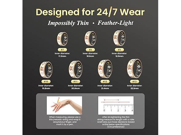 Enamel Craft Smart Ring Size 8