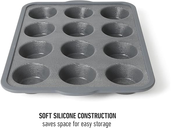 Calphalon  GlassFlex Technology  Muffin Pan - Grey