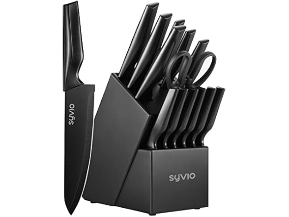 syvio 15 Pcs Kitchen Knife Set