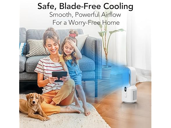 EZ-CHILL 14" Rechargeable Bladeless Fan