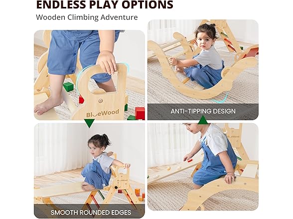 BlueWood Pikler Triangle Play Set