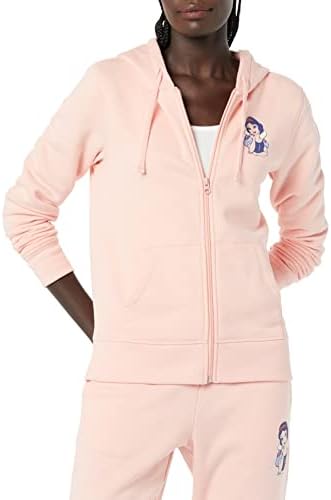 Amazon Essentials Disney | Marvel | Star Wars | Princess Women's Fleece Full-Zip Hoodie Sweatshirts, Snow White, Medium