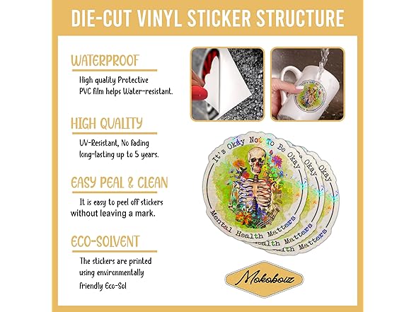 MOKOBOIZ It's Okay to Not Be Ok Stickers