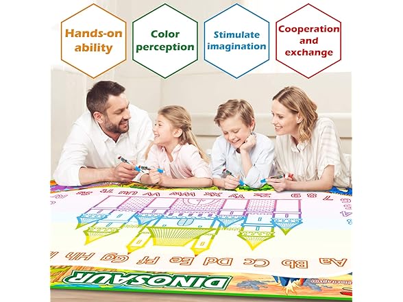 Jasonwell doodle mat Dinosaur