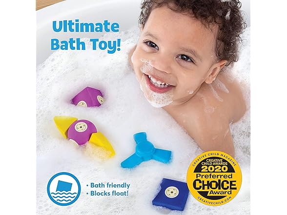 Blockaroo Magnetic Foam Building Blocks - 50-Piece Set