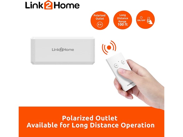 Link2Home Wireless Remote Control Outlet (2 Pack)